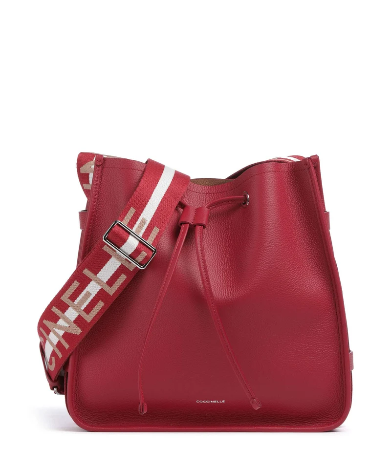 Coccinelle Raquel Bucket bolso de mano sangria/skin