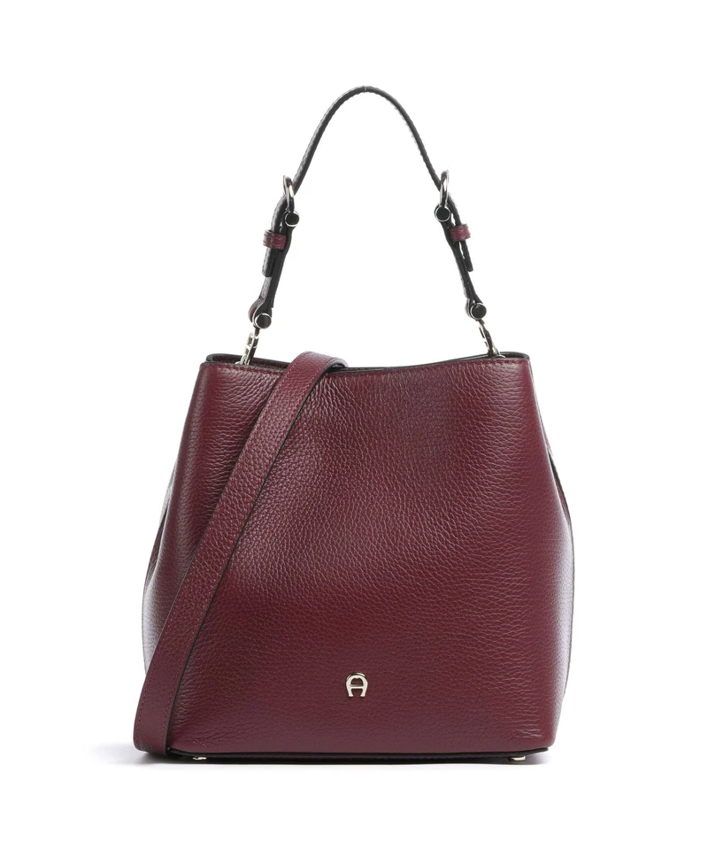 Aigner Delia S Bucket bolso de mano burgundy