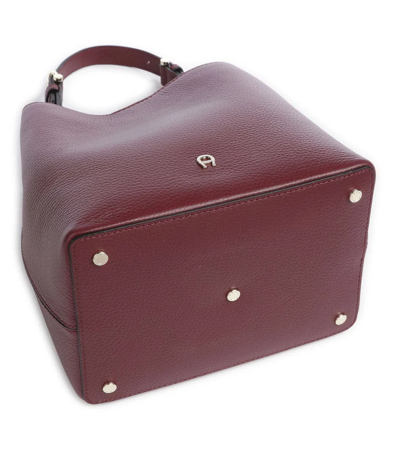 Aigner Delia S Bucket bolso de mano burgundy