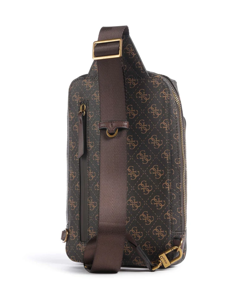 Guess Milano Mochila sling brown/ochre/burgundy