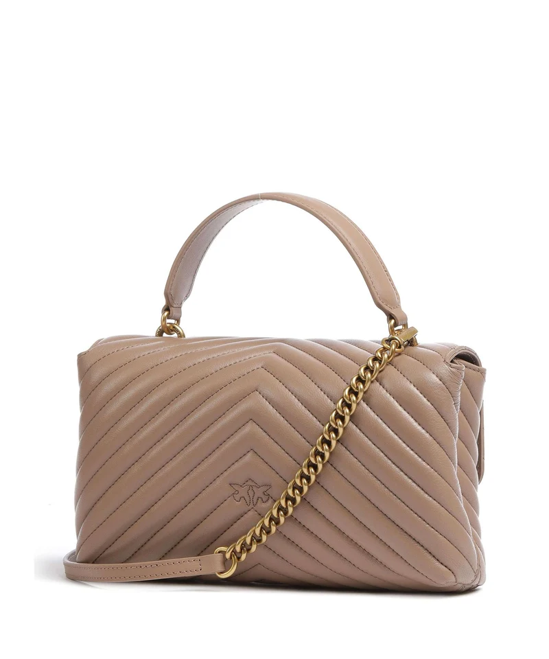 Pinko Love Lady Puff Classic Bolso de mano biscotto zenzero/antique gold