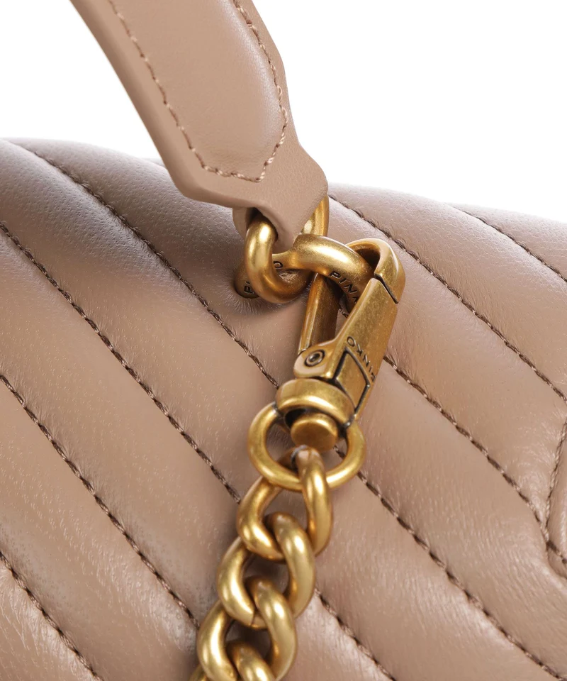 Pinko Love Lady Puff Classic Bolso de mano biscotto zenzero/antique gold