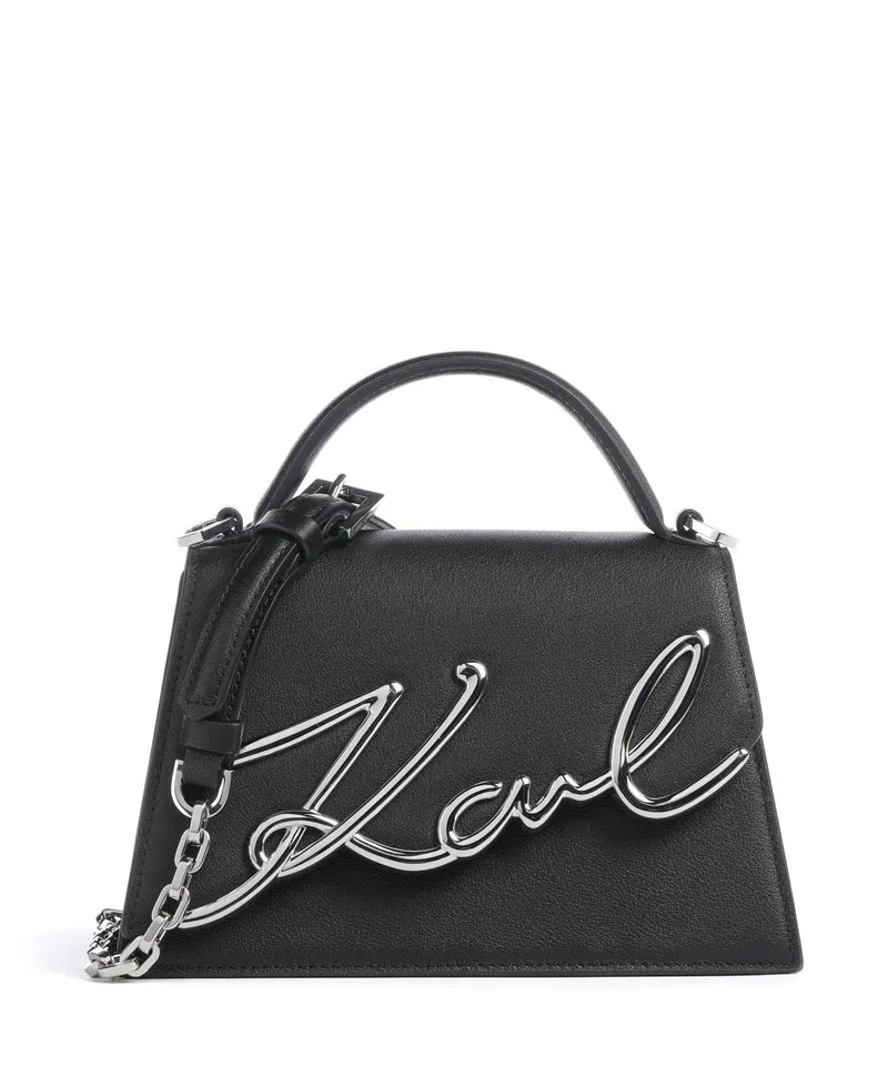 Karl Lagerfeld K/Signature 2.0 Bandolera black/nickel