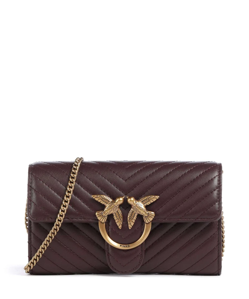 Pinko Love One Monedero uva di catawba/antique gold