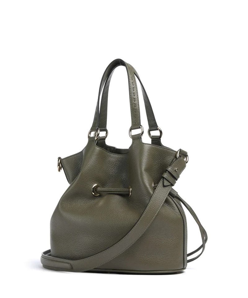 Lancel Premier Flirt M Bucket bolso de mano dark khaki