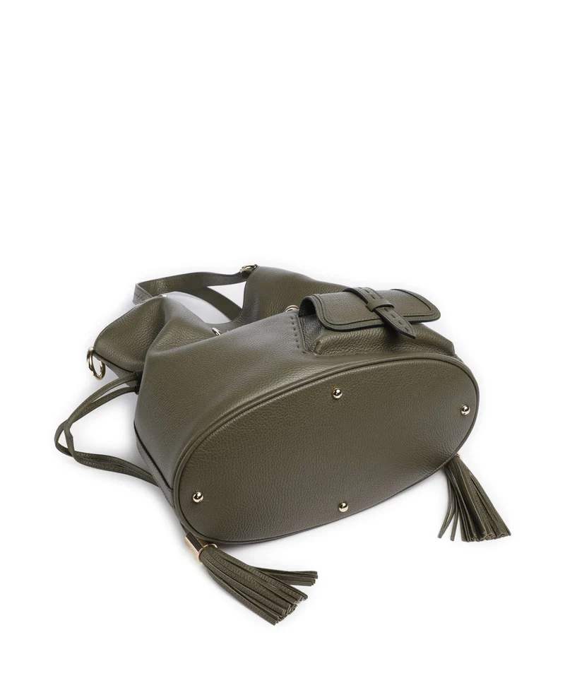 Lancel Premier Flirt M Bucket bolso de mano dark khaki