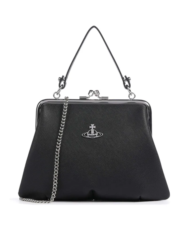 Vivienne Westwood Granny Frame Saffiano Bandolera black
