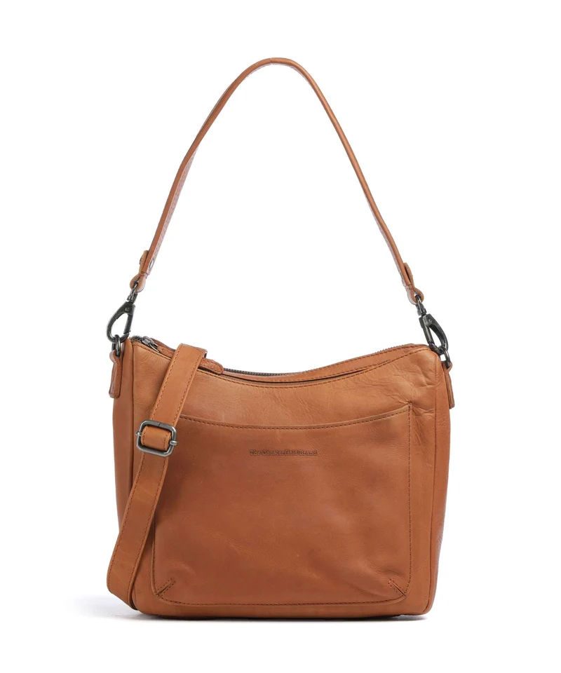 The Chesterfield Brand Wax Pull Up Cow Tivra Bolso de hombro cognac