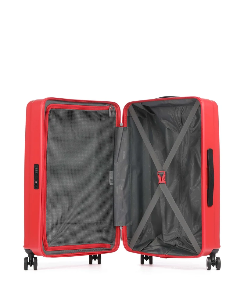 American Tourister Sunset Hills Juego de maletas (4 ruedas) apple red