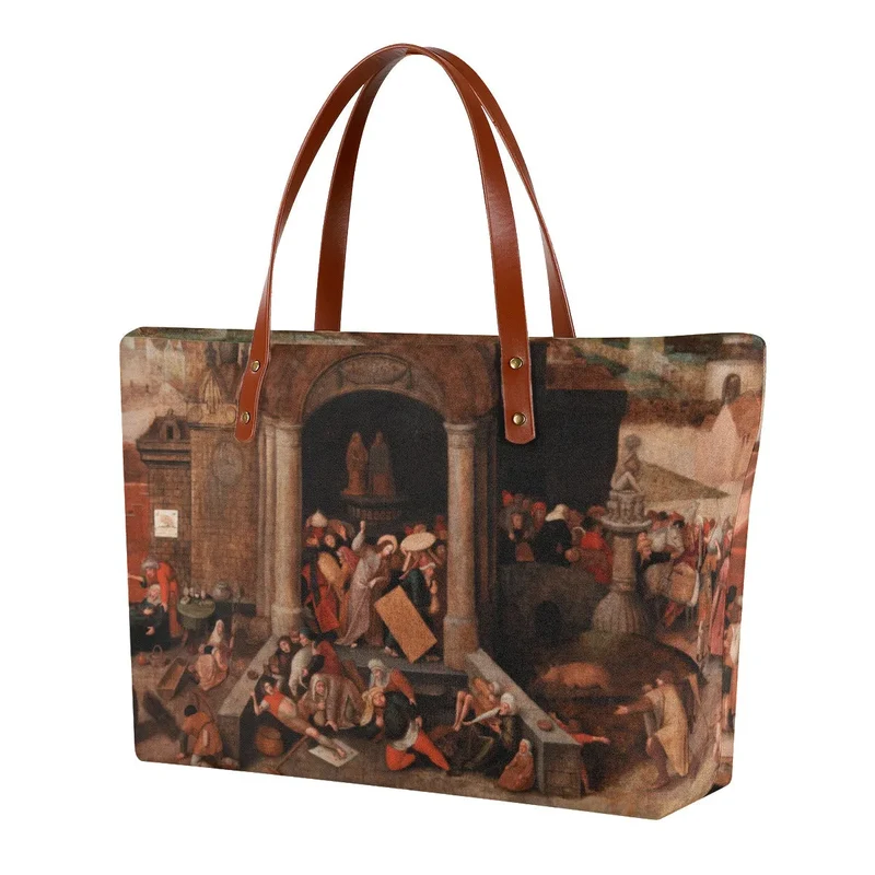 Christ Expels the Peddlers by Hieronymus Bosch Tote Bag