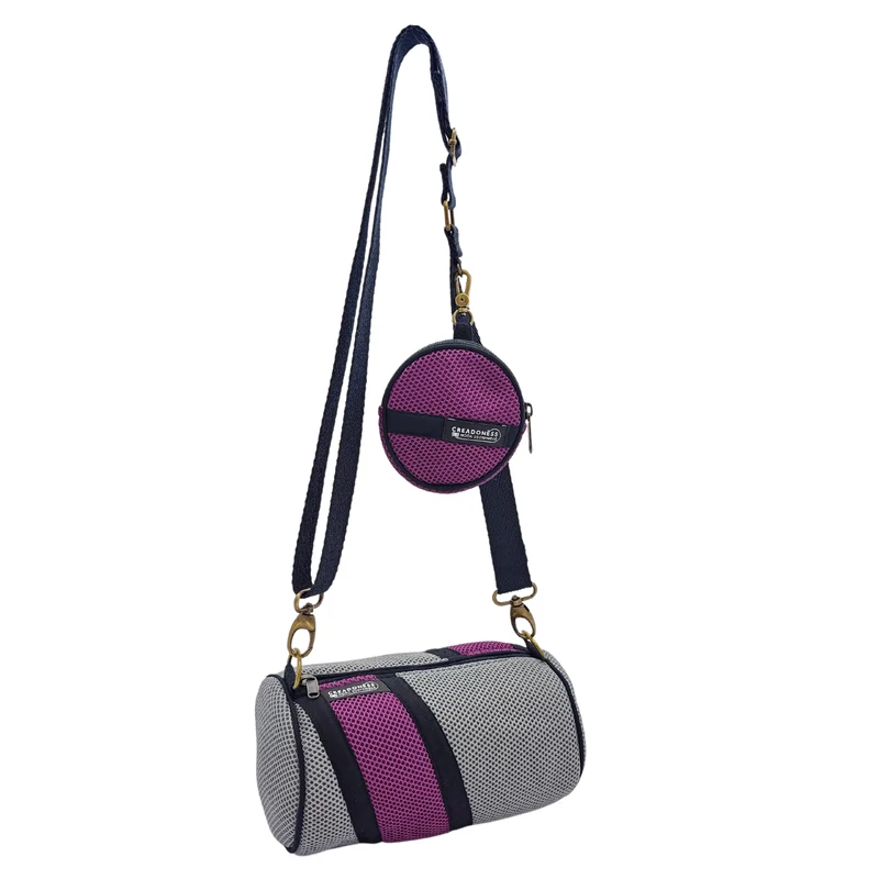 Bolso con Monedero Gris-Violeta