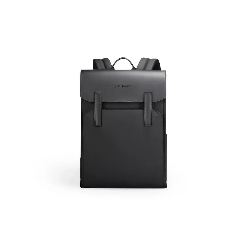 MUKE III: School Style Classic Business Work Black Oxford Backpack