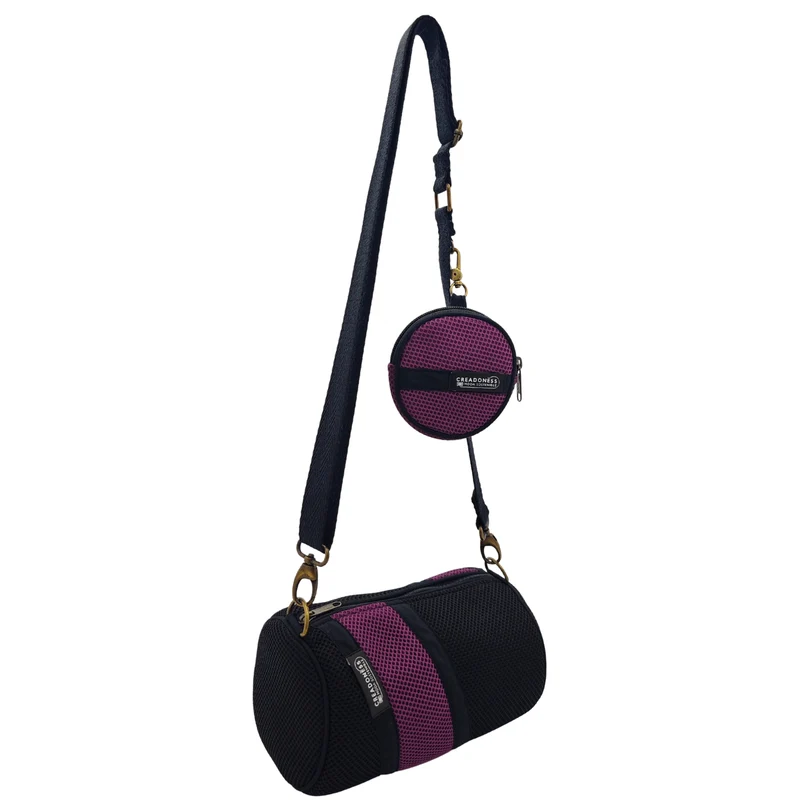 Bolso con Monedero Negro-Violeta