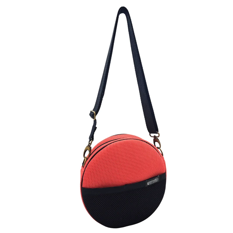 Bolso Circular Salmón-Negro