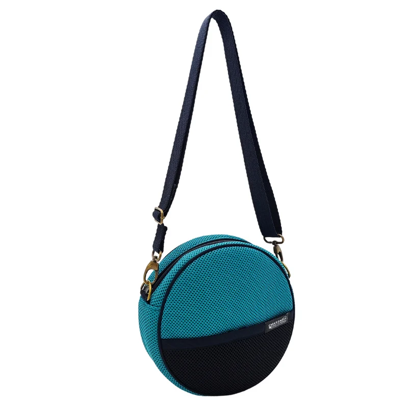 Bolso Circular Verde-Negro