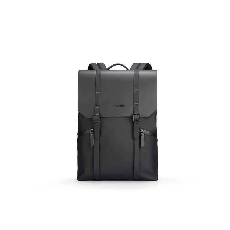 MUKE II:School Classic Business Work Black Oxford Backpack