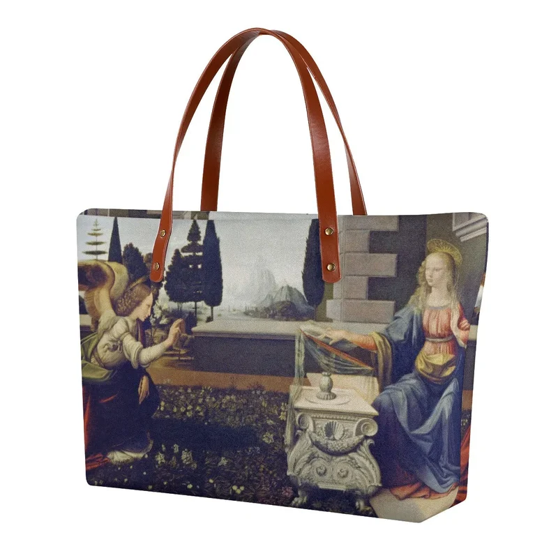 Leonardo da Vinci's The Annunciation Tote Bag