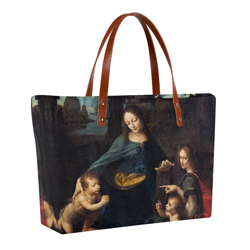 Leonardo da Vinci's The Virgin of the Rocks Tote Bag