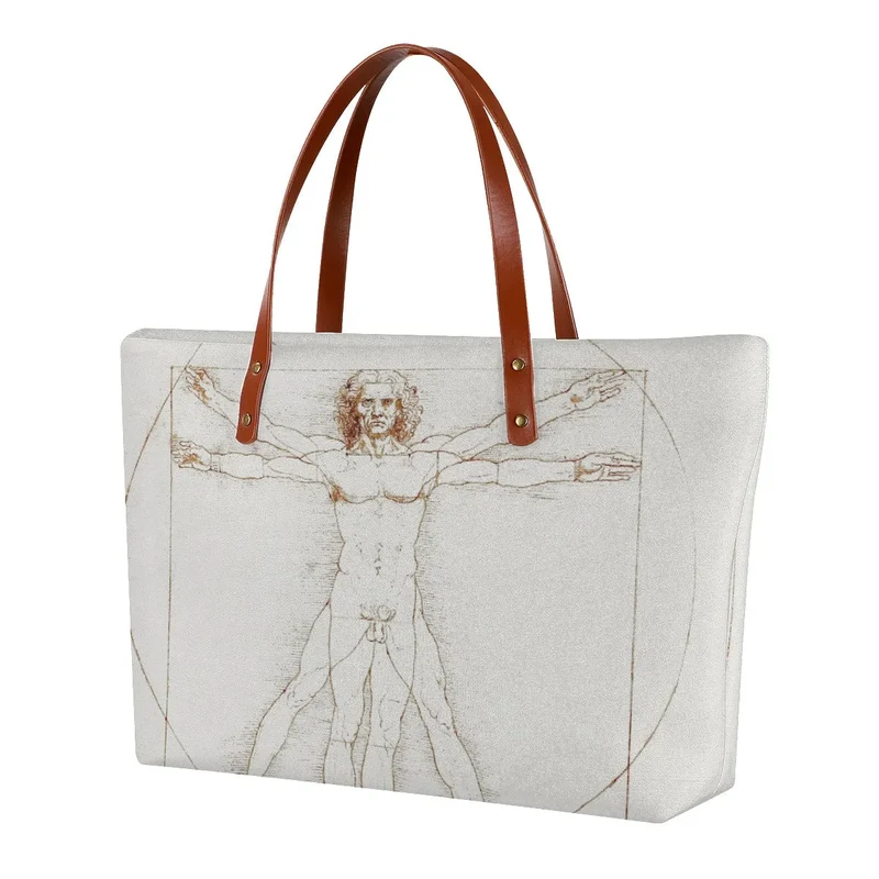 Leonardo da Vinci's Vitruvian Man Art Tote Bag