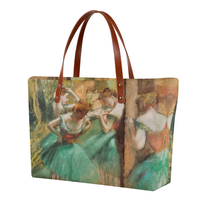 Dancers, Pink and Green by Edgar Degas Tote Bag