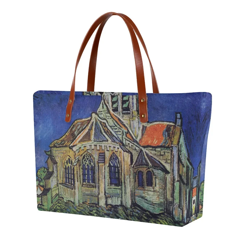 Vincent van Gogh's The Church at Auvers Tote Bag