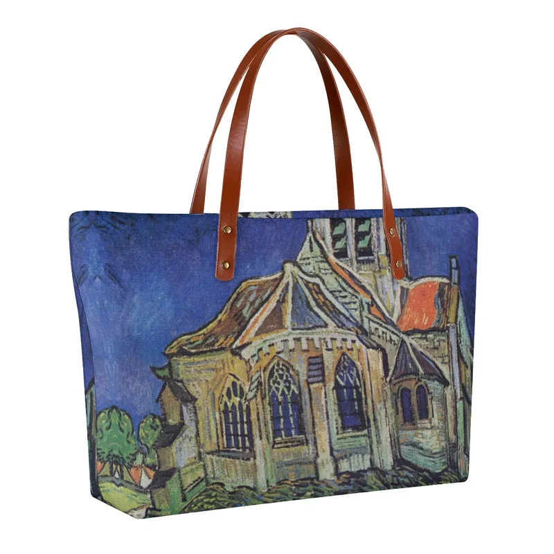 Vincent van Gogh's The Church at Auvers Tote Bag