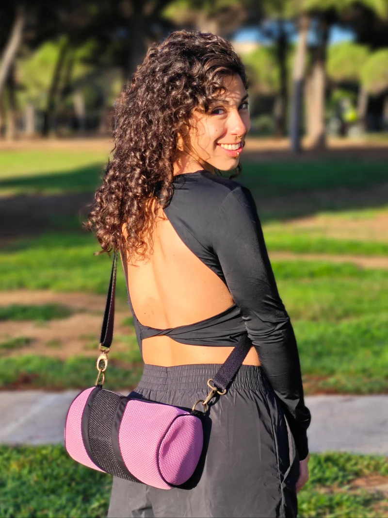 Bolso Básico Rosa-Negro