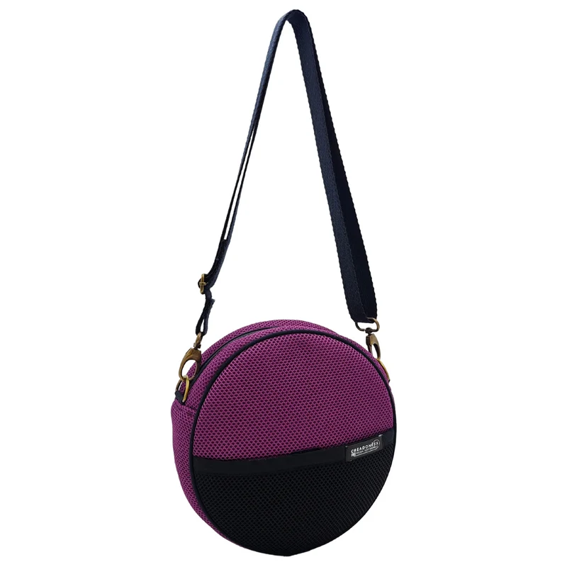 Bolso Circular Violeta-Negro
