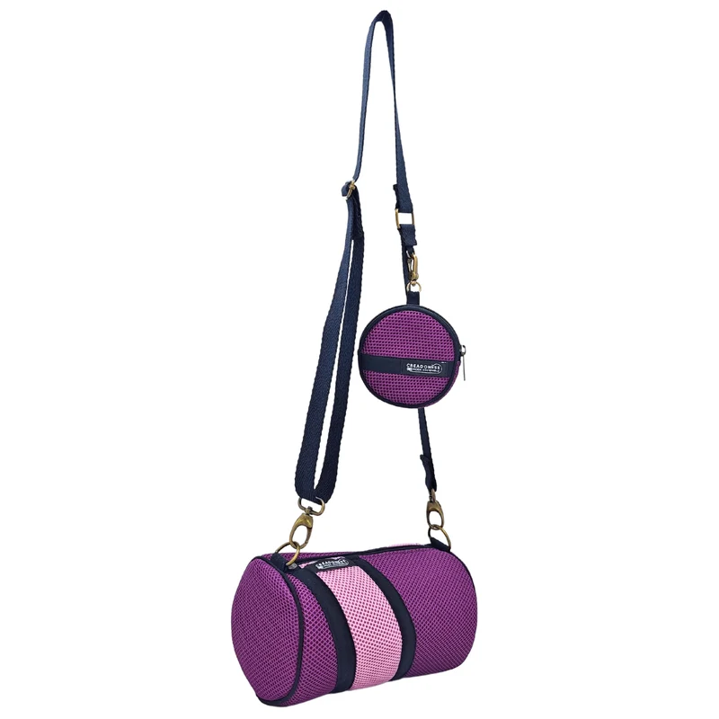 Bolso con Monedero Violeta-Rosa