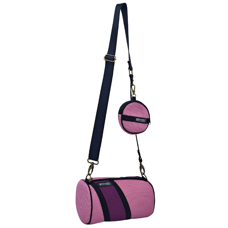 Bolso con Monedero Rosa-Violeta