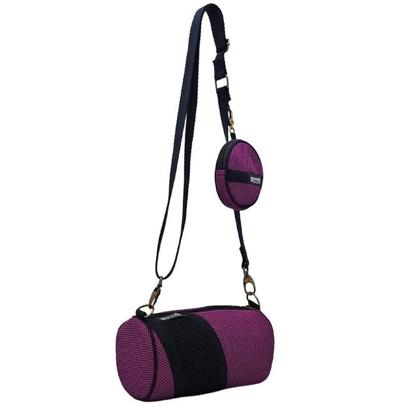 Bolso con Monedero Violeta-Negro