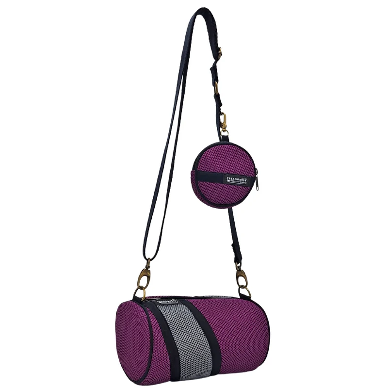 Bolso con Monedero Violeta-Gris