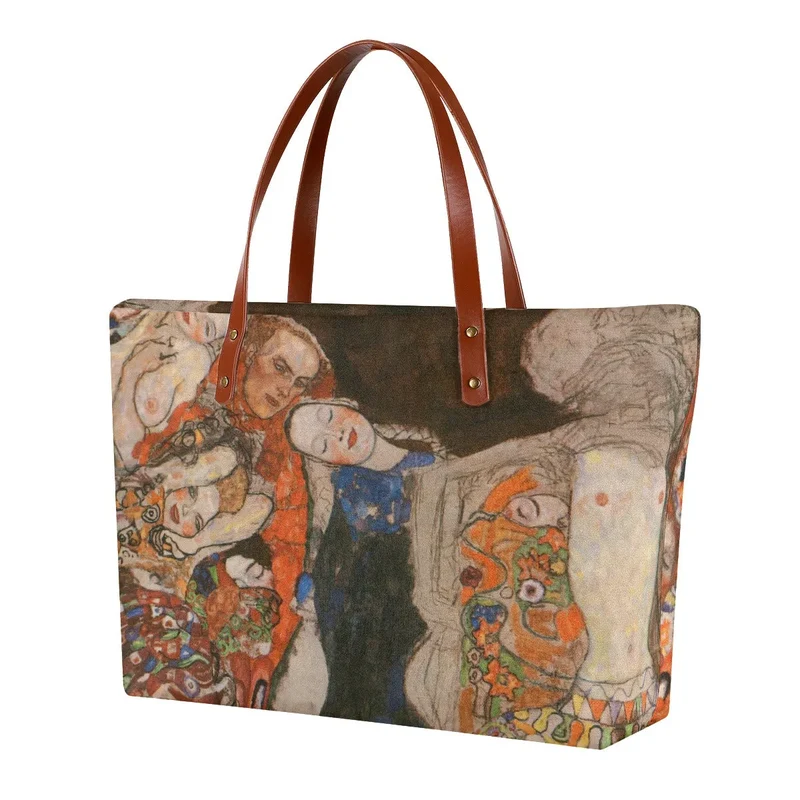 The Bride Painting by Gustav Klimt Art Tote Bag