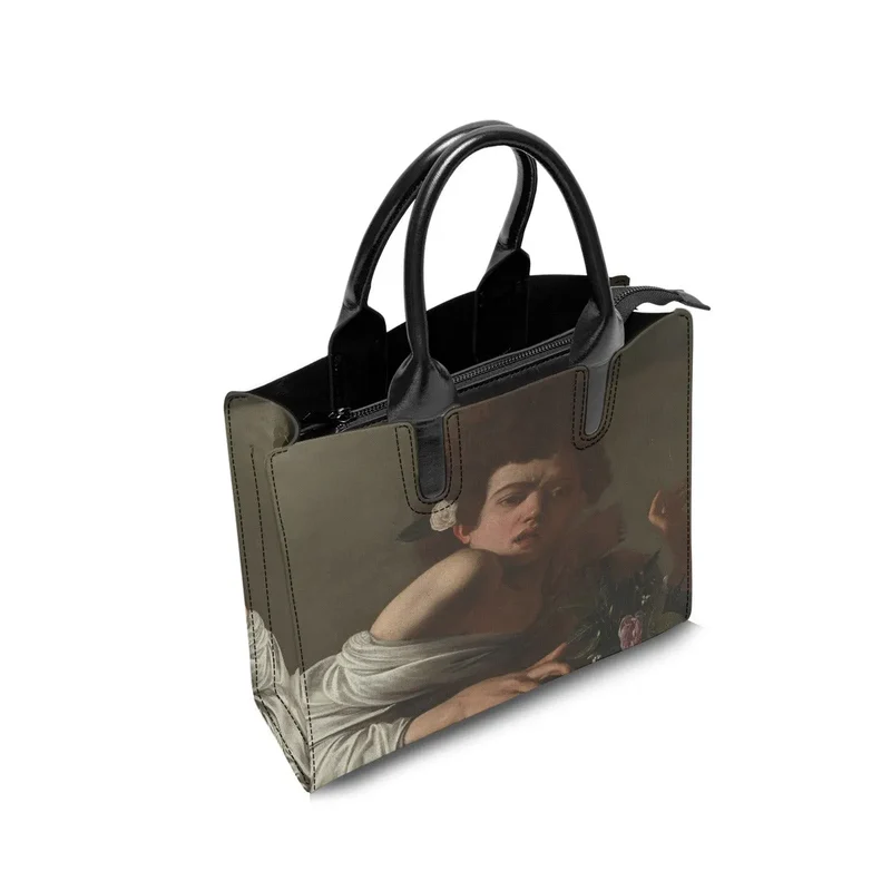 Caravaggio's Boy Bitten by a Lizard Baroque painting Handbag