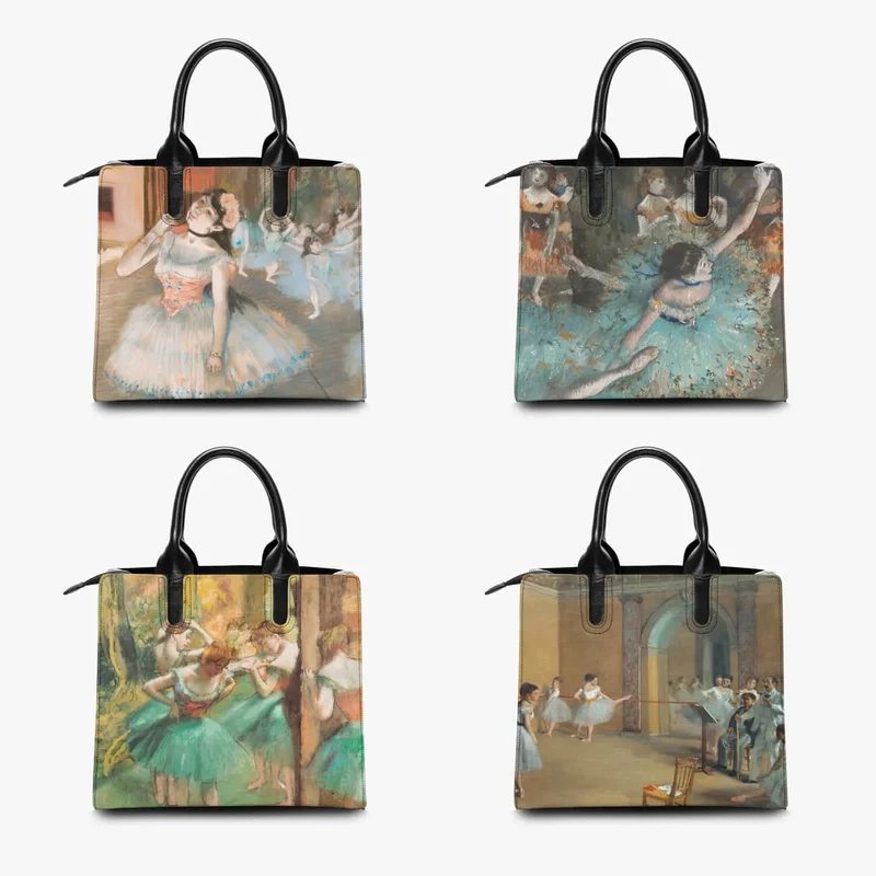 The Rehearsal Onstage Painting by Edgar Degas Handbag