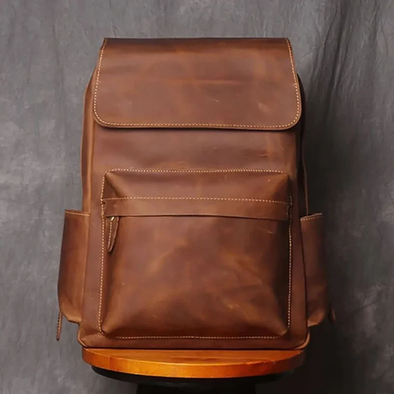 Brown Vintage Leather Backpack