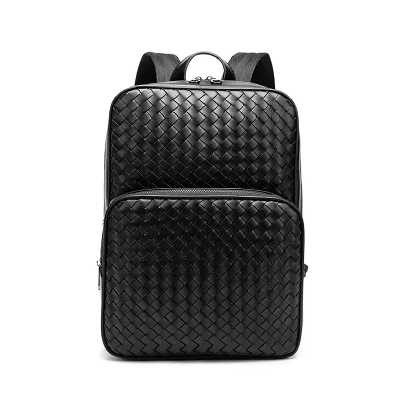Leather Luxury Designer Knitting Business Backpack