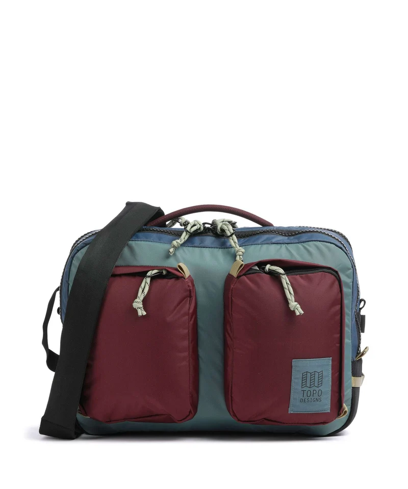 Topo Designs Global Maletín dark denim/burgundy