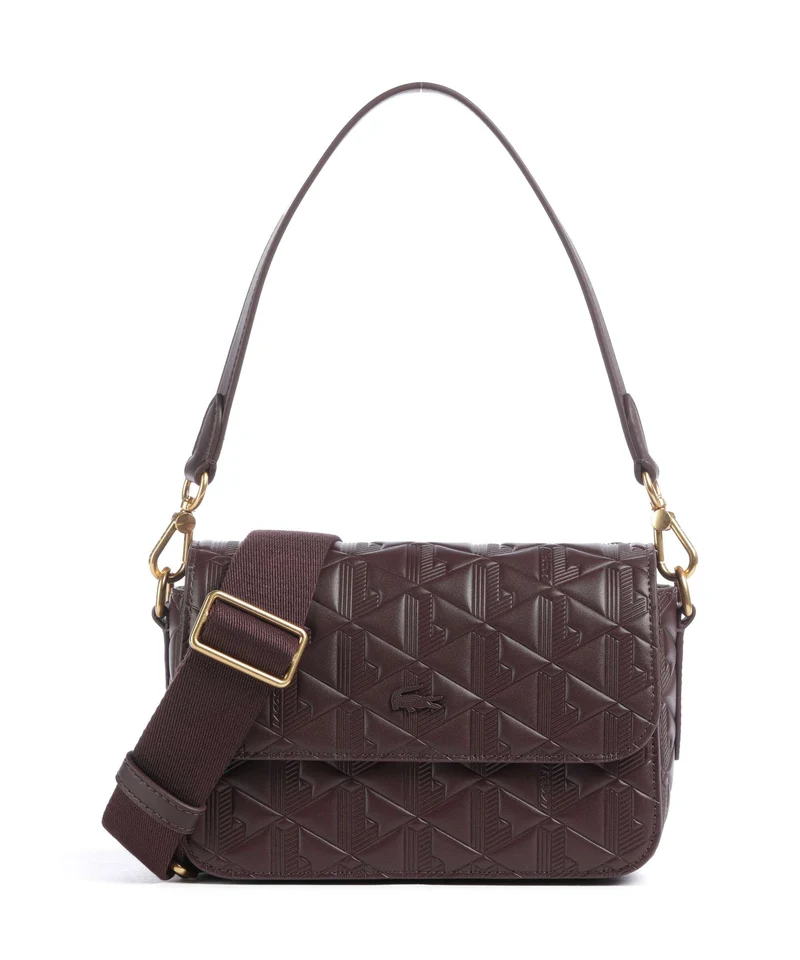 Lacoste Maheki Bolso de hombro fudge
