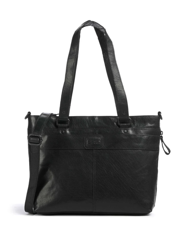 Spikes & Sparrow Bronco Lavendar Bolsa shopping schwarz
