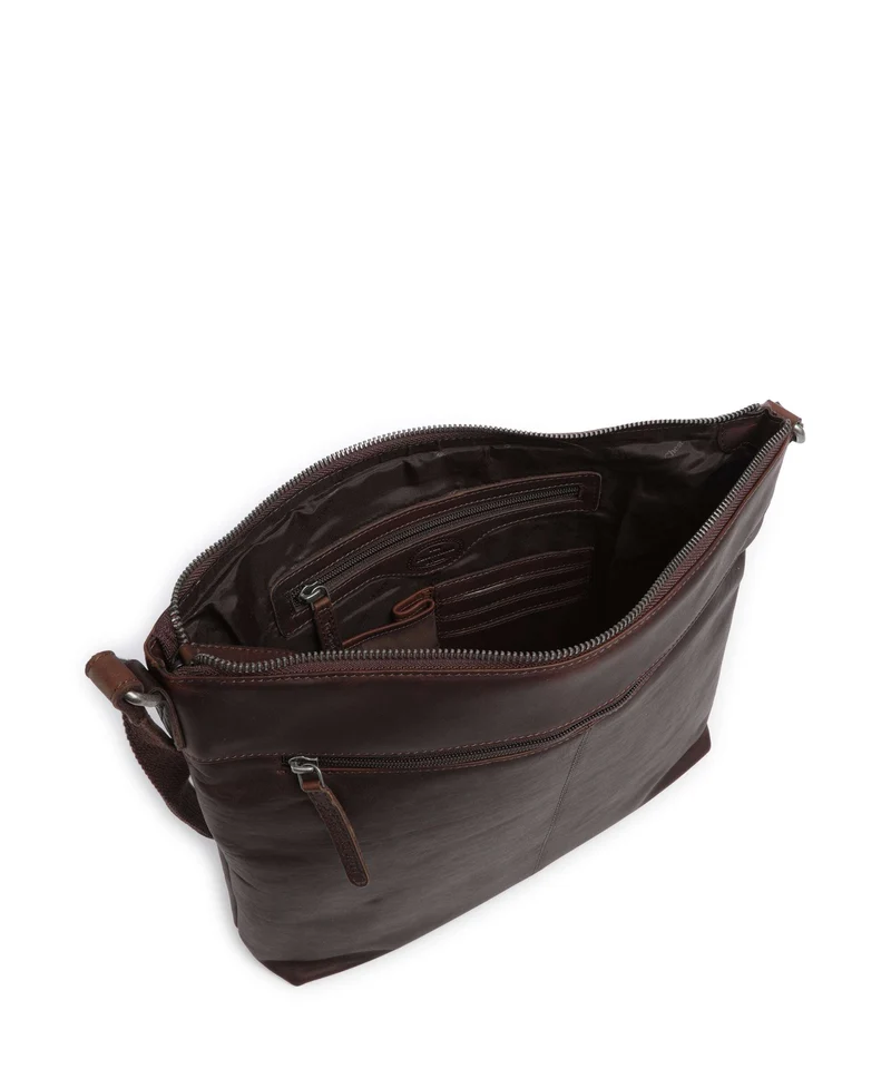 The Chesterfield Brand Wax Pull Up Cow Cartagena Bandolera brown