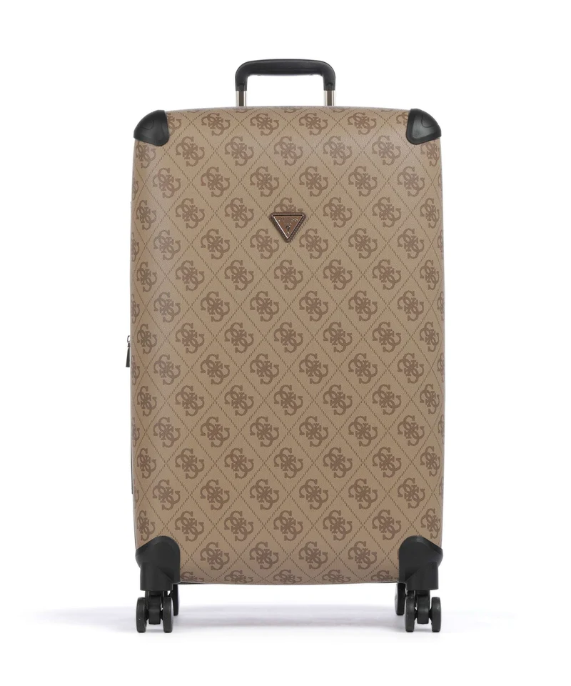 Guess Berta Maxi 4G Maleta con 4 ruedas latte logo/brown