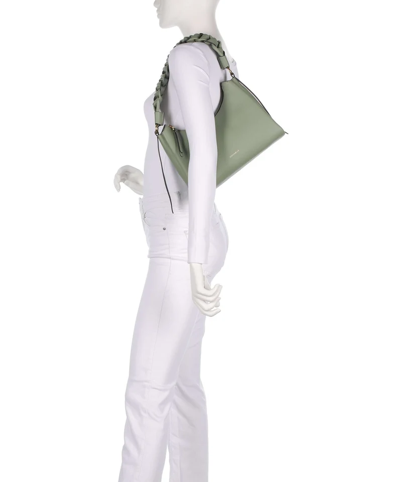 Coccinelle Boheme Grana Double Bolso de hombro greenery/rosett