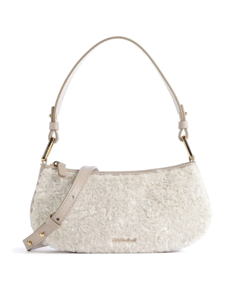 Coccinelle Merveille Astrakan Bolso de hombro natural