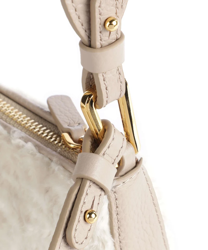 Coccinelle Merveille Astrakan Bolso de hombro natural