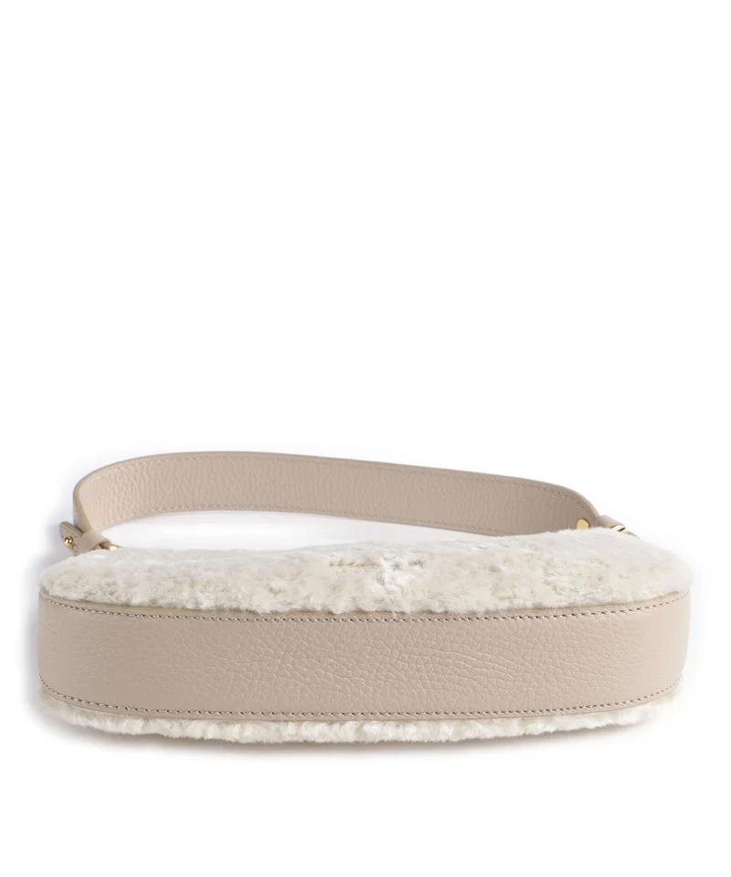 Coccinelle Merveille Astrakan Bolso de hombro natural