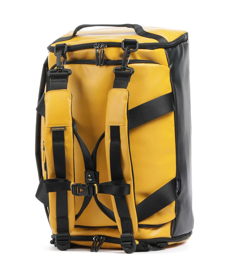 Mandarina Duck Eco Coated Bolsa de fin de semana duck yellow