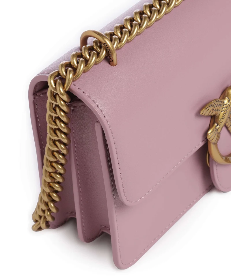 Pinko Love One Mini Bolso de hombro viola/antique gold