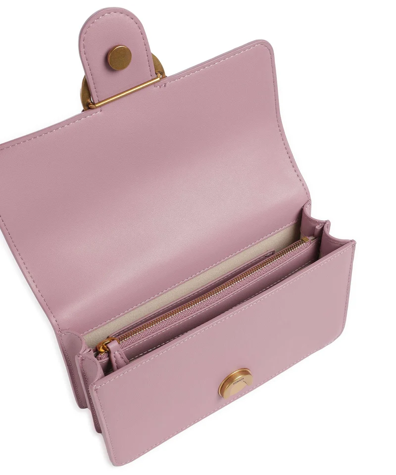 Pinko Love One Mini Bolso de hombro viola/antique gold