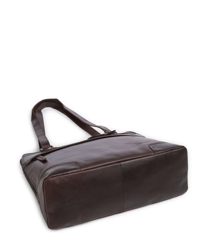 The Chesterfield Brand Wax Pull Up Cow Belgrado Bolso de hombro brown